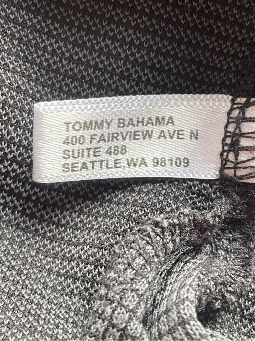 Tommy Bahama Short Sleeve Shirt-Men's Large-Dark Gray-Textured Modal Blend Polo - Picture 13 of 16